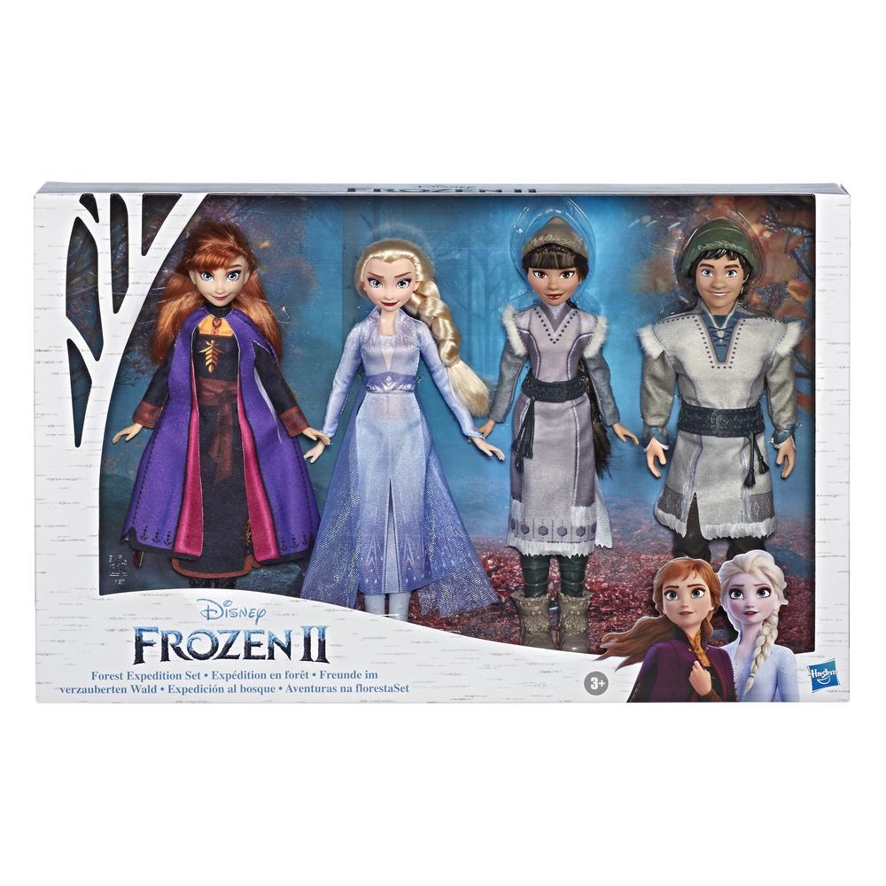 Disney Frozen Forest Expedition Set with Anna, Elsa, Ryder & Honeymaren 4 Dolls