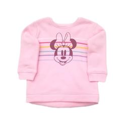 Disney Minnie Mouse Infant Girls Pink Colorful Fleece Lined Cute Sweatshirt 24M
