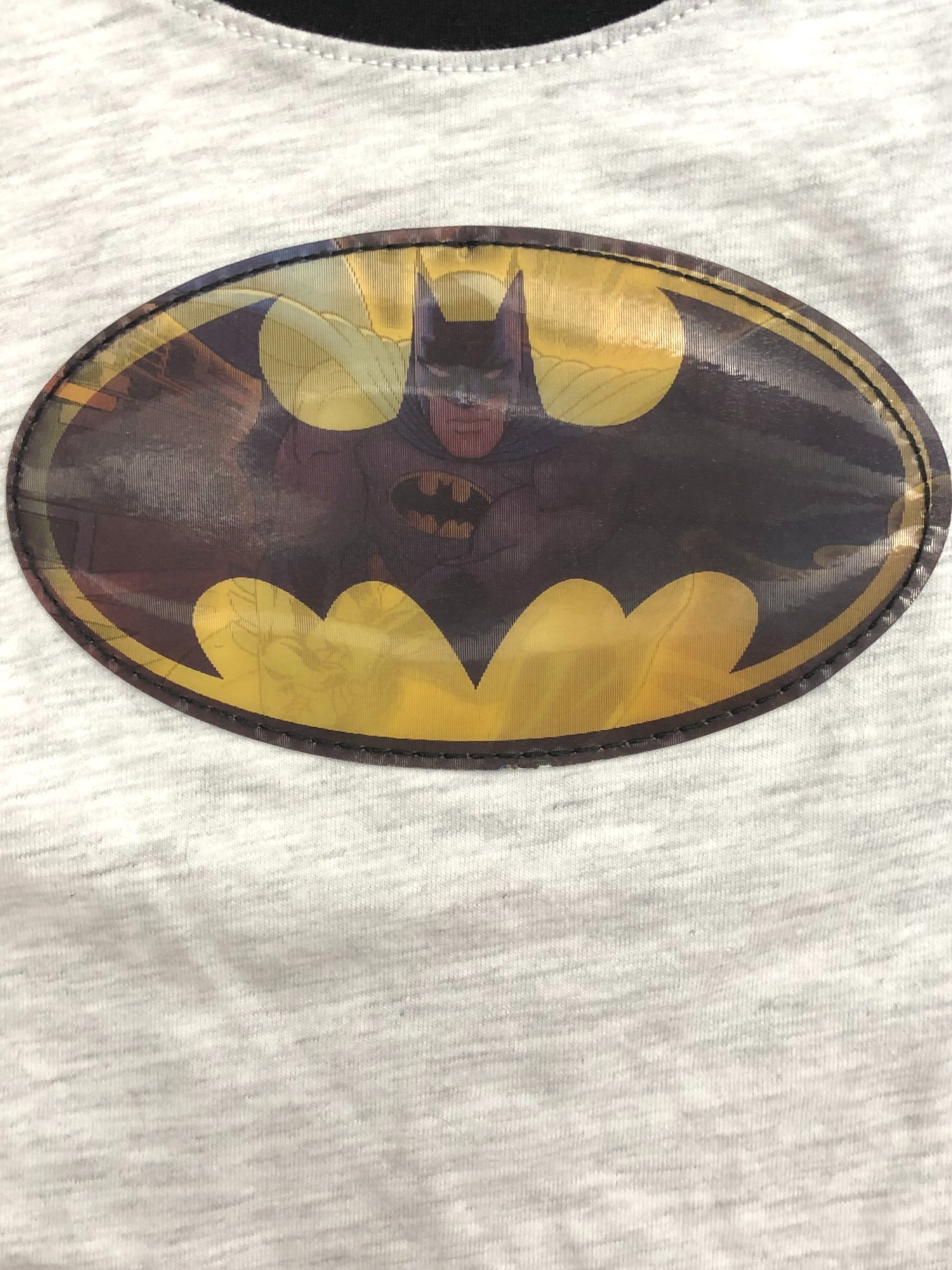 HIS DC Comics Toddler Boys Gray Holographic Batman Tank Top Muscle Tee Shirt