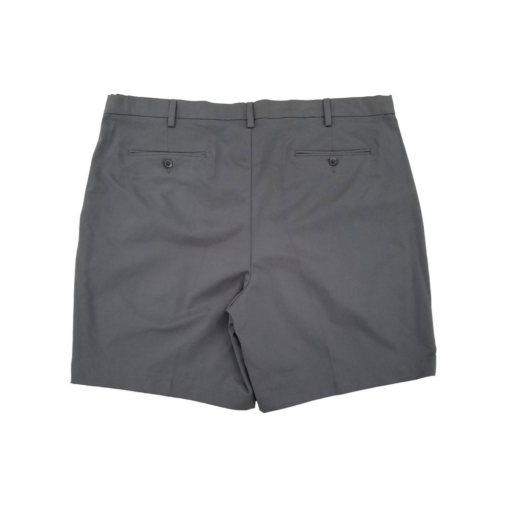 croft & barrow Mens Gray Quick Dry Performance Flat Front Shorts 44