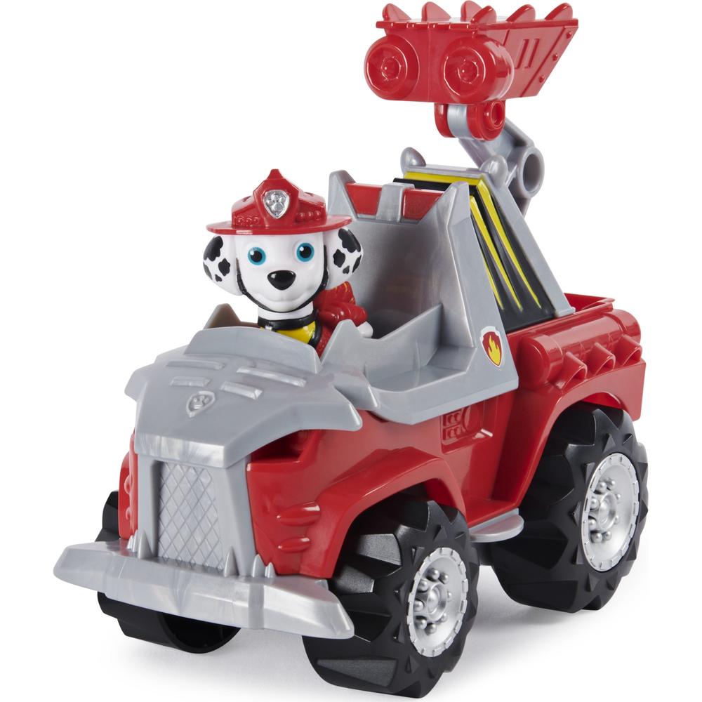 Paw Patrol Dino Rescue Marshall’s Deluxe Rev Up Vehicle with Dinosaur Figure