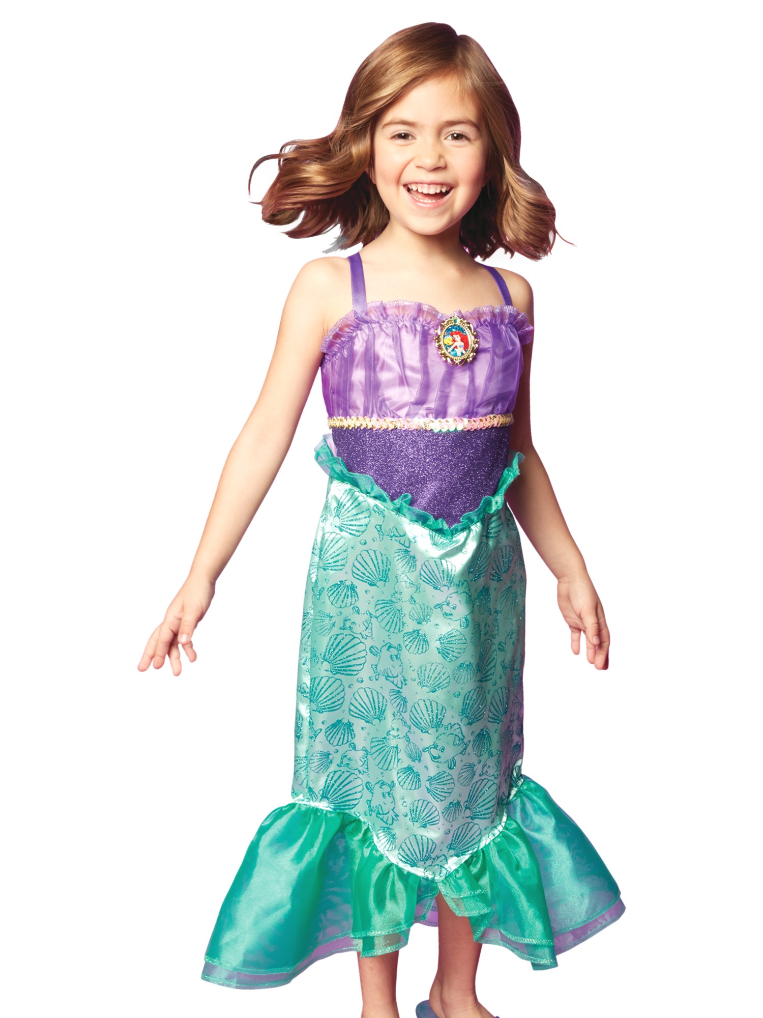 Disney Girls Little Mermaid Ariel Costume Small (4-6)