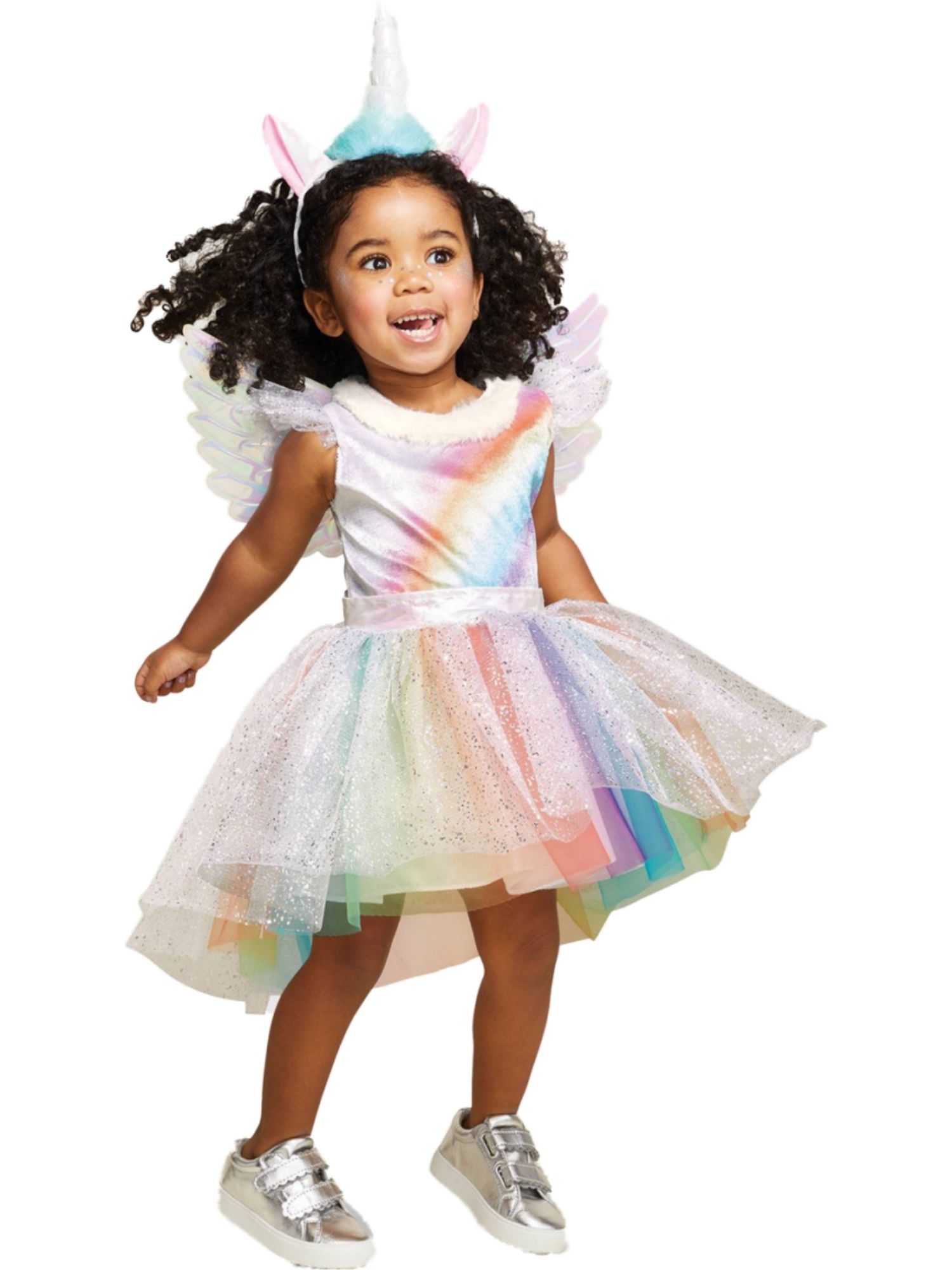 Hyde & Eek Infant Girls Rainbow Unicorn Pegasus Tutu Halloween Costume Dress  18-24M
