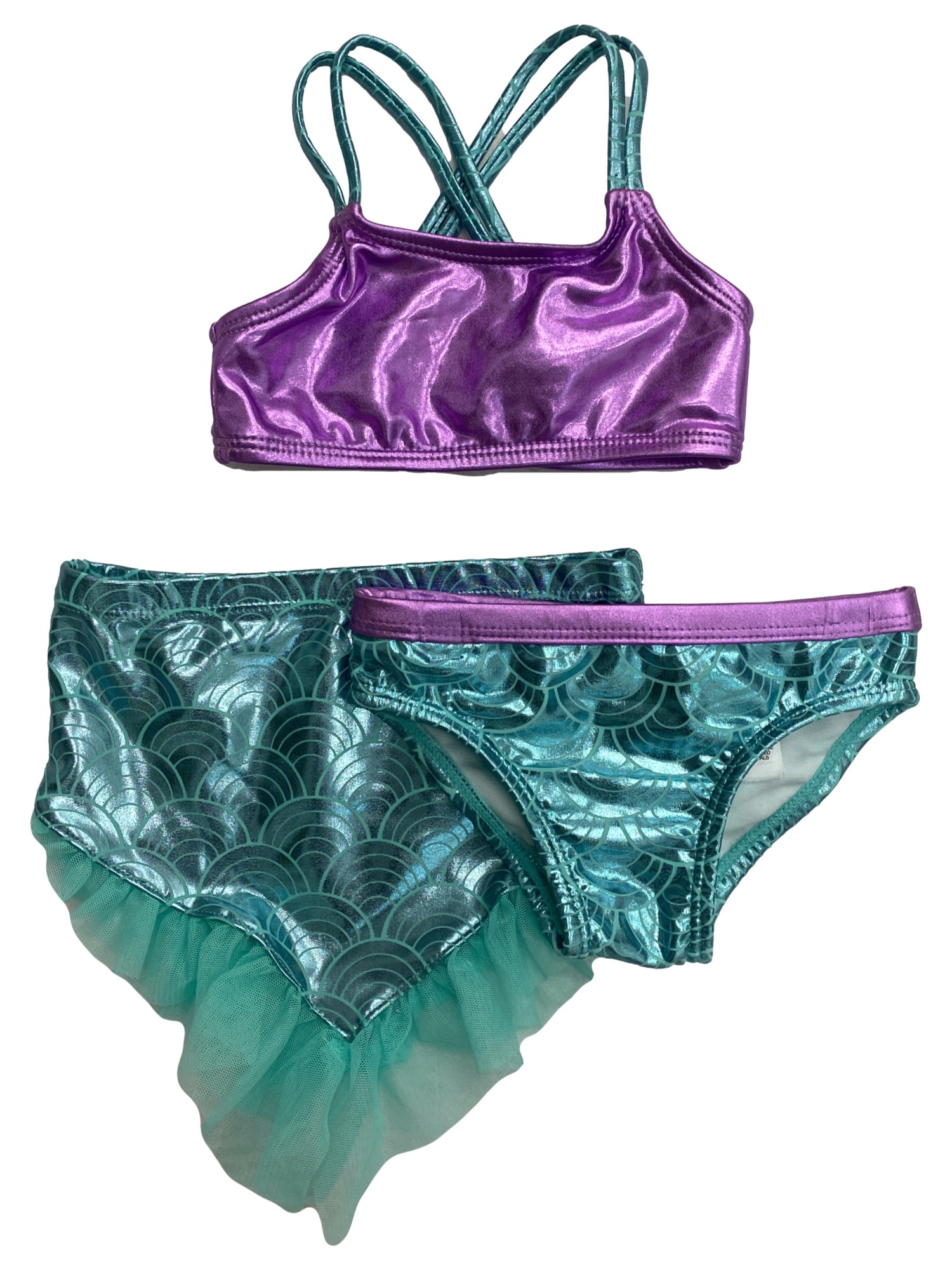 Girls' Mermaid Dopamine Onesie Swimsuit