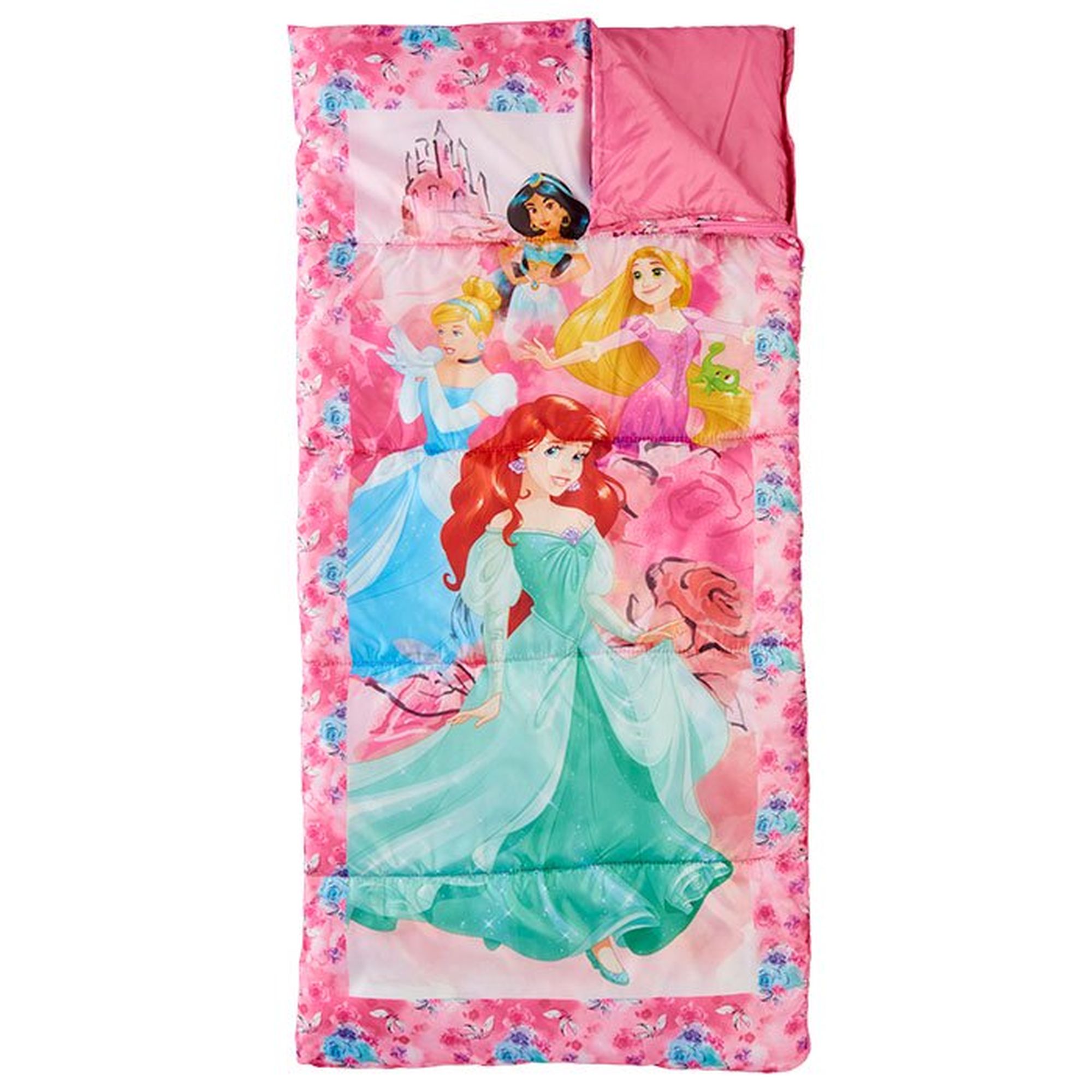 Disney Princess 4 pc Kids Camp Set Tent, Backpack, Sleeping Bag & Flashlight