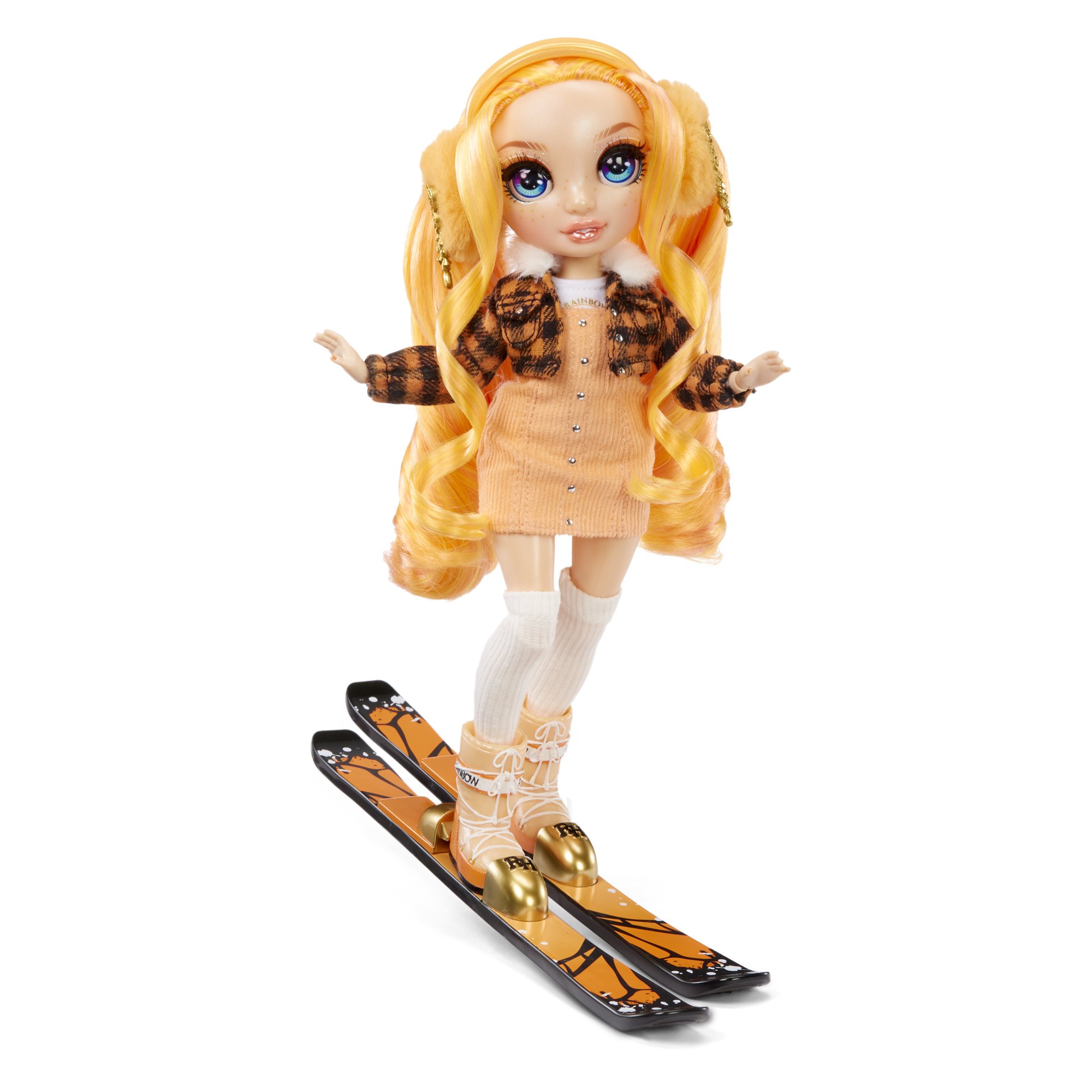 Rainbow High Winter Break Poppy Rowan Fashion Doll Playset with 2 Outfits & Skis