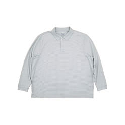 Haggar Mens High Rise Gray Cool 18 Pro Long Sleeve Polo Shirt XX-Large