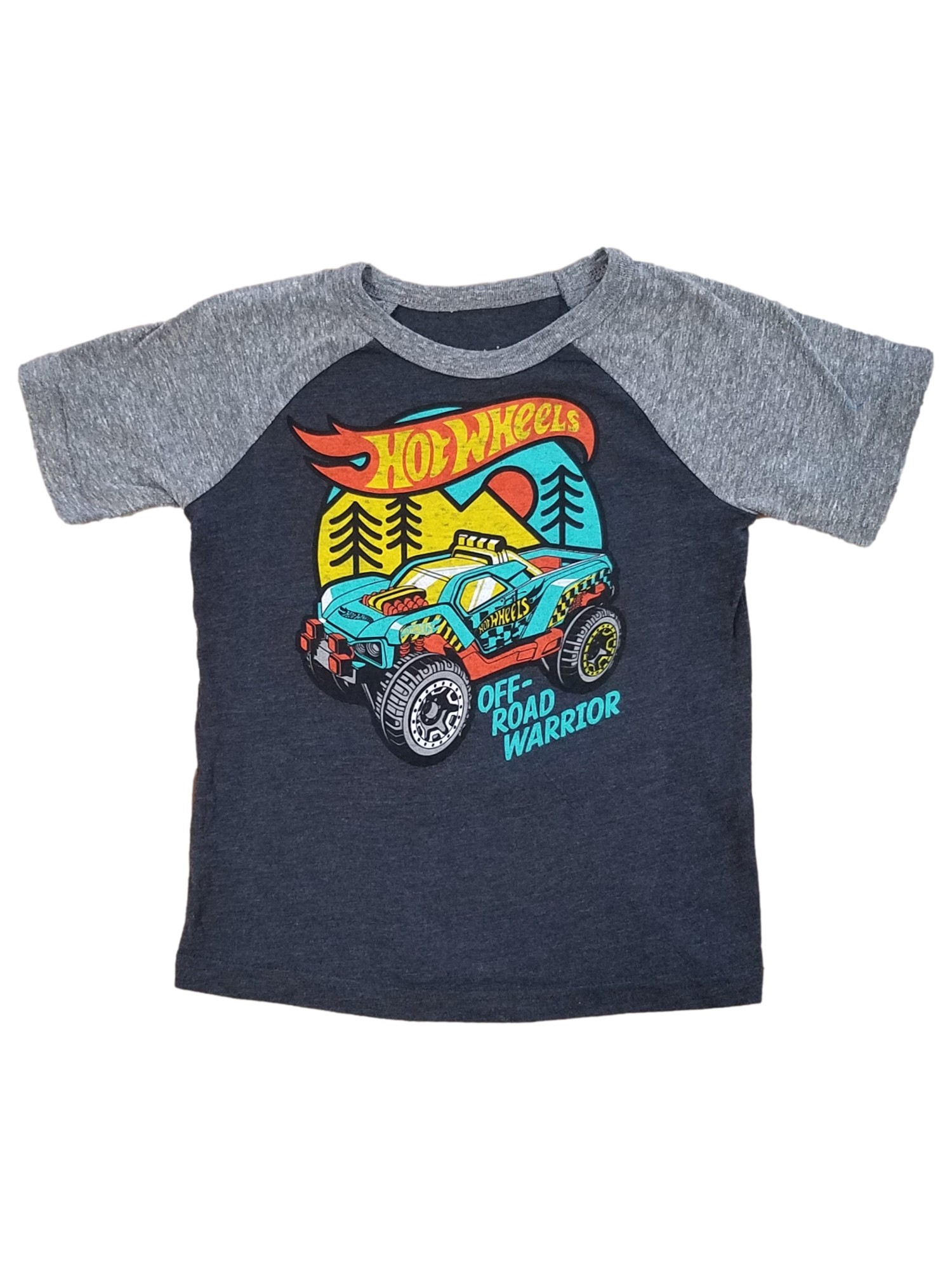 Hot Wheels Hotwheels Toddler Boys Two Toned Gray Short Sleeve T Shirt hot-wheels-hotwheels-toddler-boys-two-toned-gray-short-sleeve-t-shirt