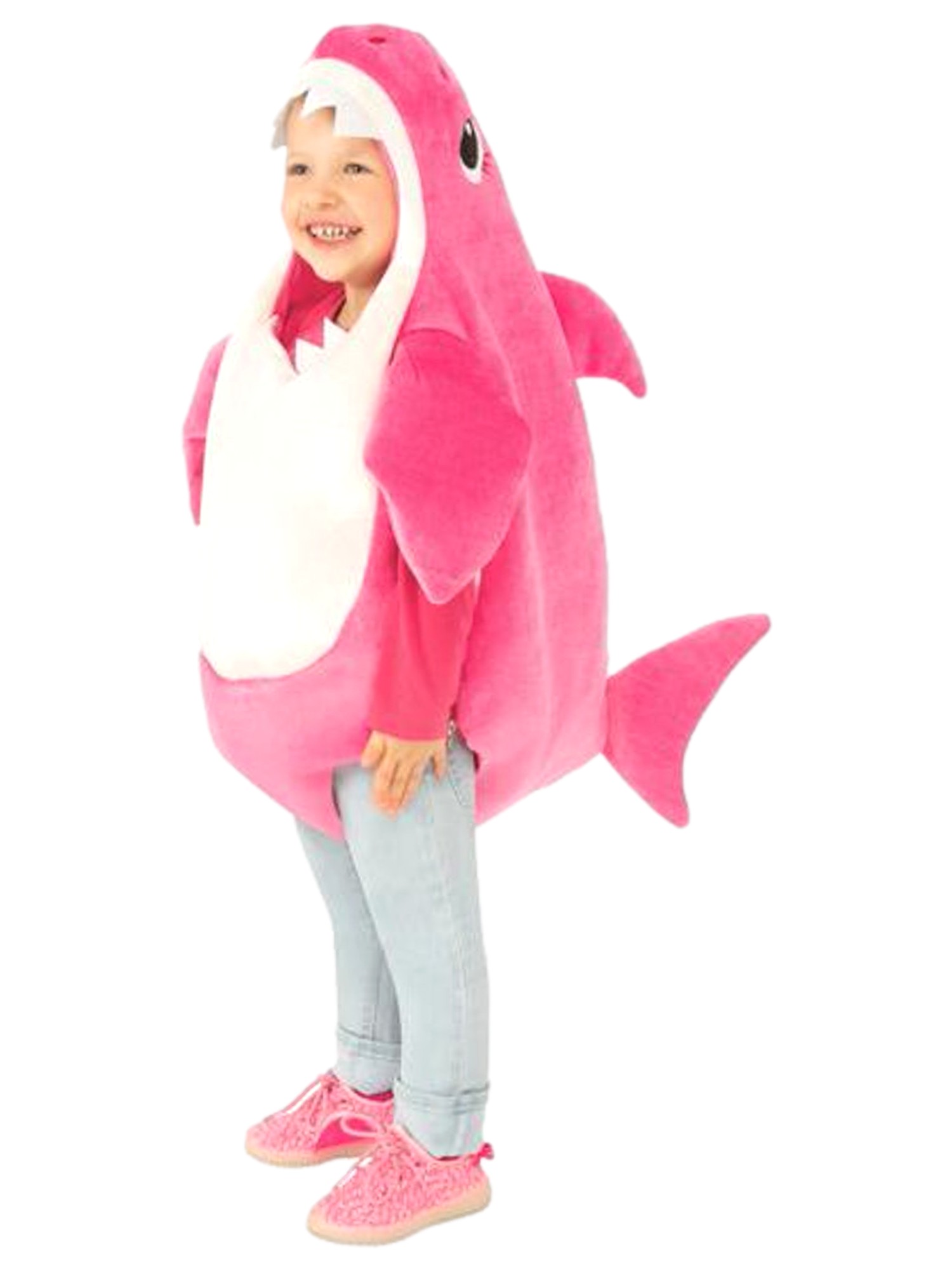 Rubie's Costume Co Rubies Toddler Girls Pink Baby Shark Mommy Costume Romper & Sound box 3T-4T