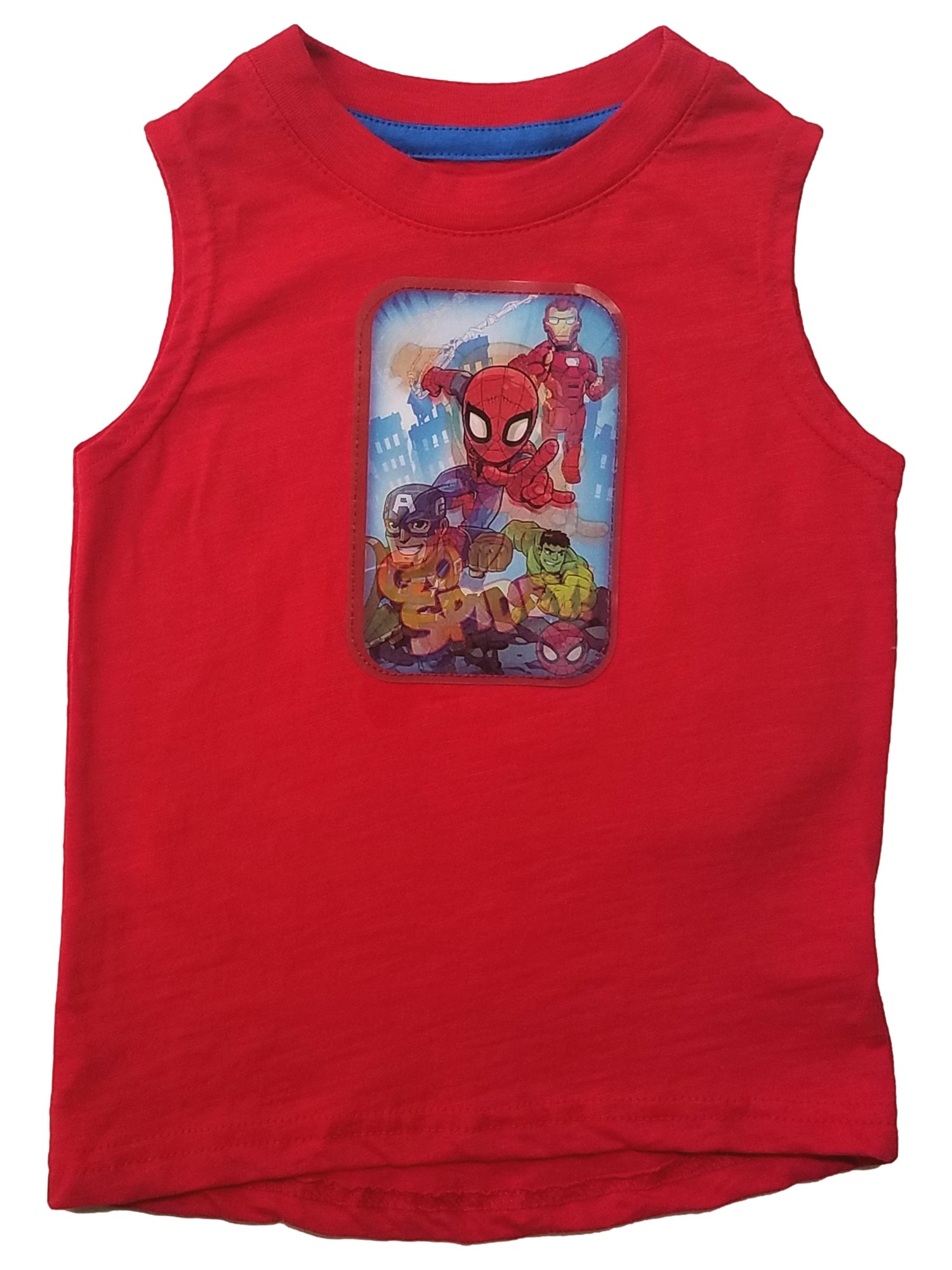 Marvel Toddler Boys Red Spiderman Tank Top Tee Shirt T-Shirt Size 2T