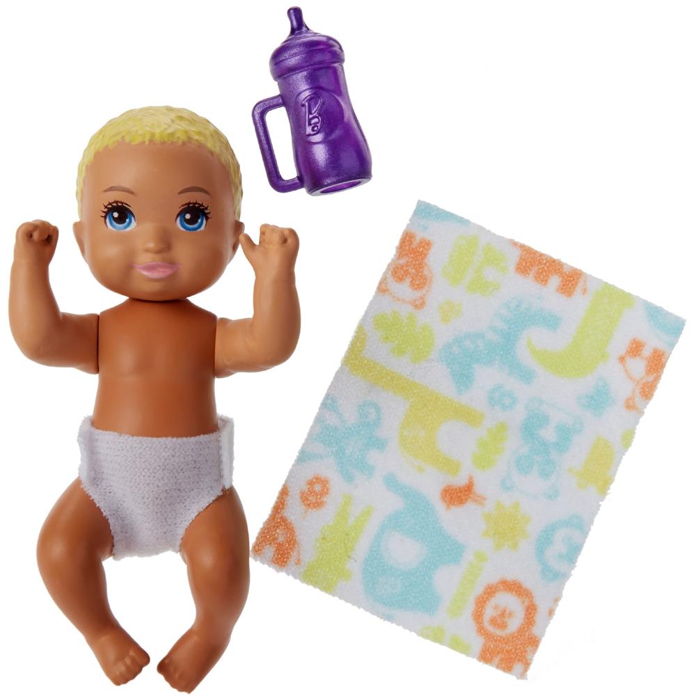 Barbie Skipper Babysitters Inc Diaper Baby Boy Doll, Blonde