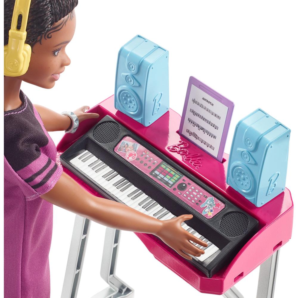 Barbie Big City Big Dreams Brooklyn Roberts Doll wIth Music Studio Keyboard Set