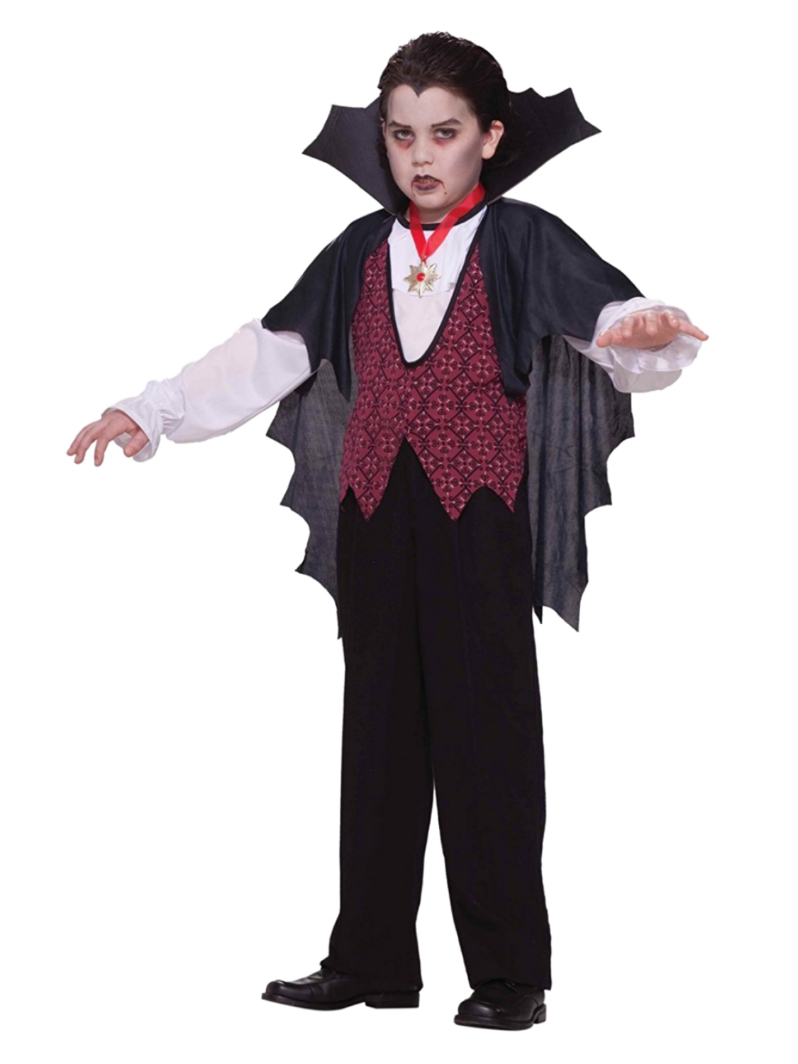 Rubie's Costume Co Boys Vampire Halloween Costume Shirt with Vest Cape