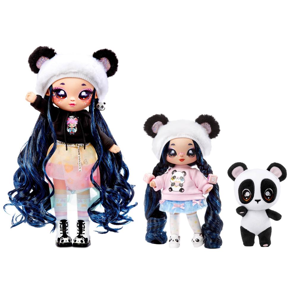 Na! Na! Na! Surprise Na Na Na Surprise Panda Family Soft Doll Playset, 4 Pieces