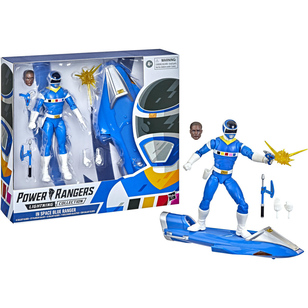 Power Rangers Lightning Collection Space Blue Ranger 6" Action Figure & Glider