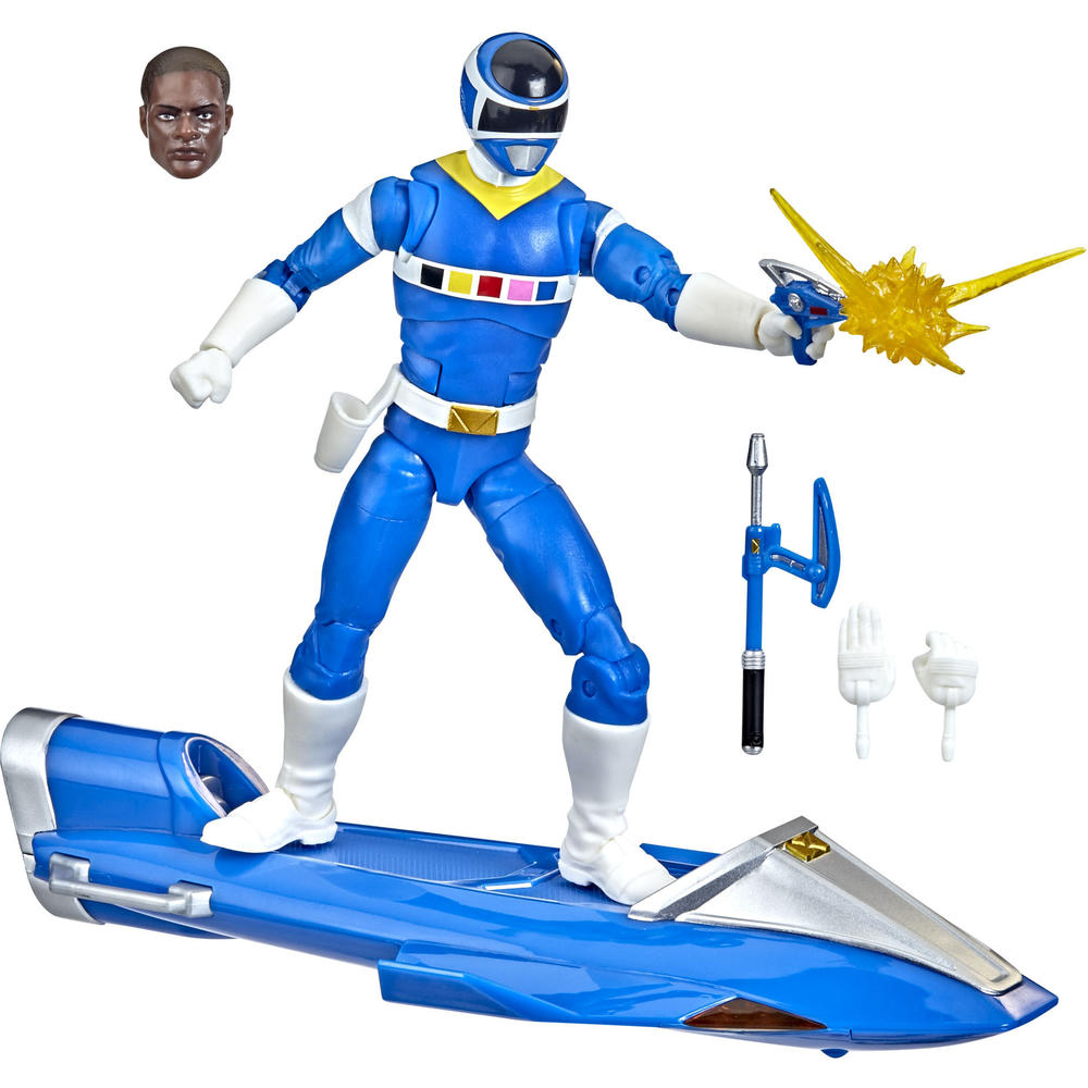 Power Rangers Lightning Collection Space Blue Ranger 6" Action Figure & Glider