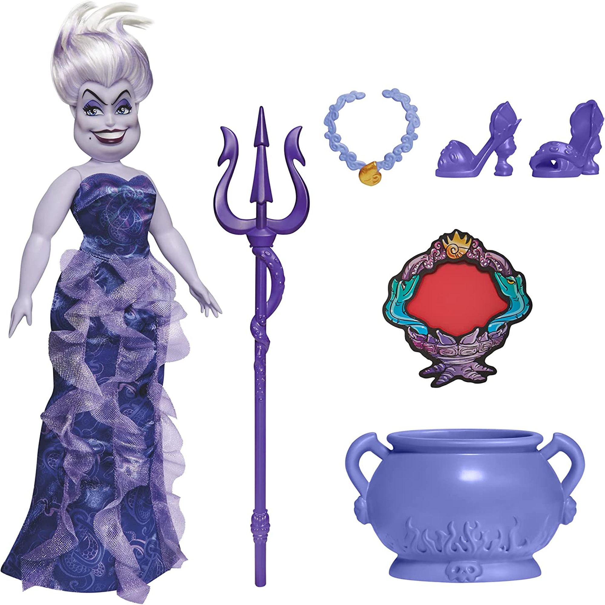 Disney Villains Ursula Fashion Doll with Accessories & Removable Clothes