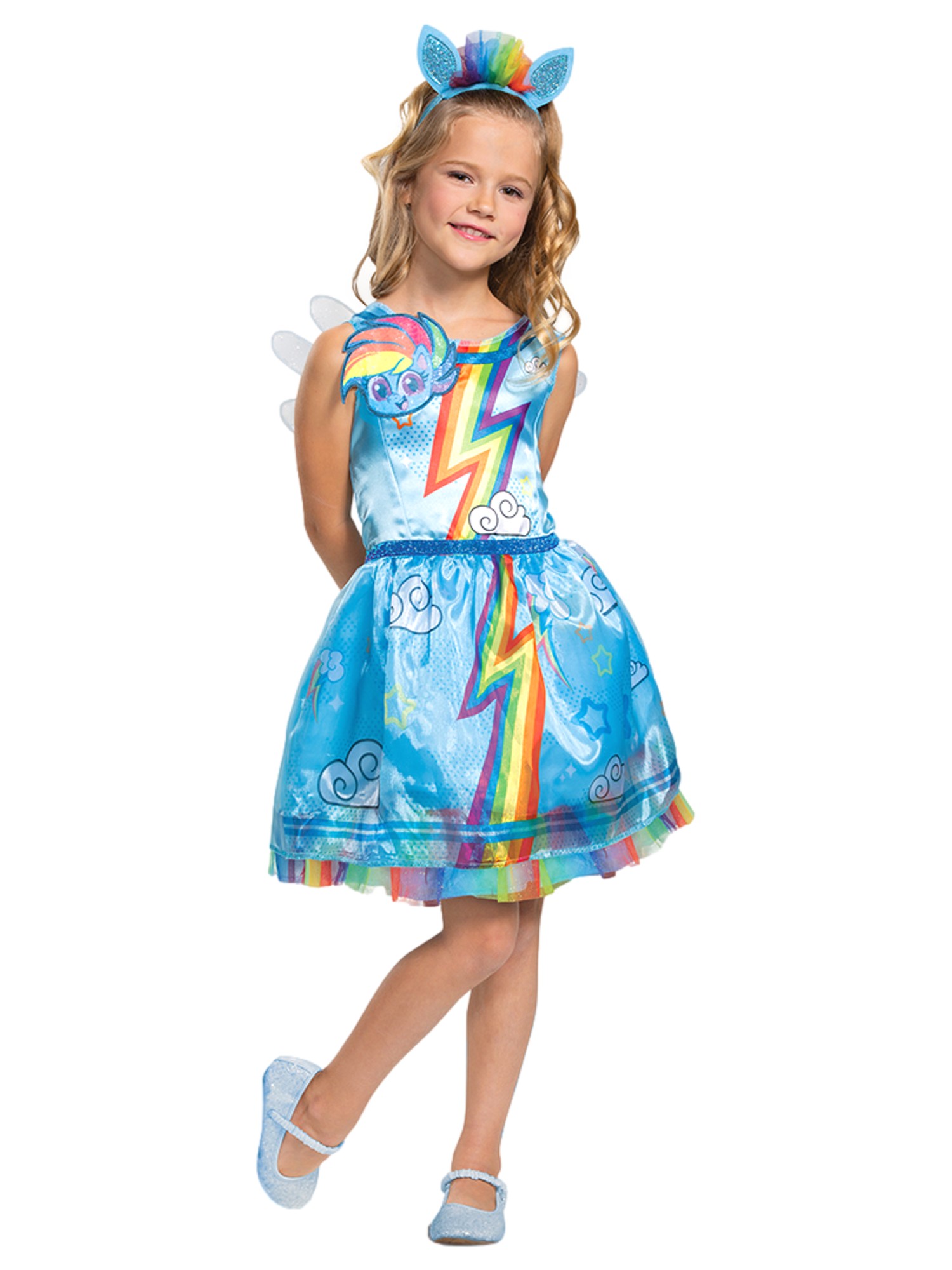 Disguise My Little Pony Girls Rainbow Dash Costume Dress Small (4-6)