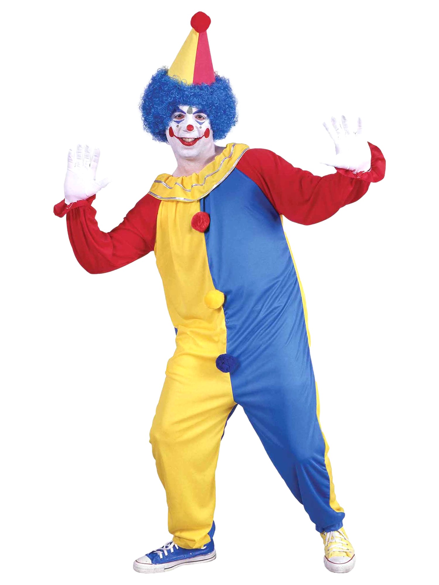 Fun World Costumes Fun World Mens Clown Jumpsuit Halloween Costume X-Large