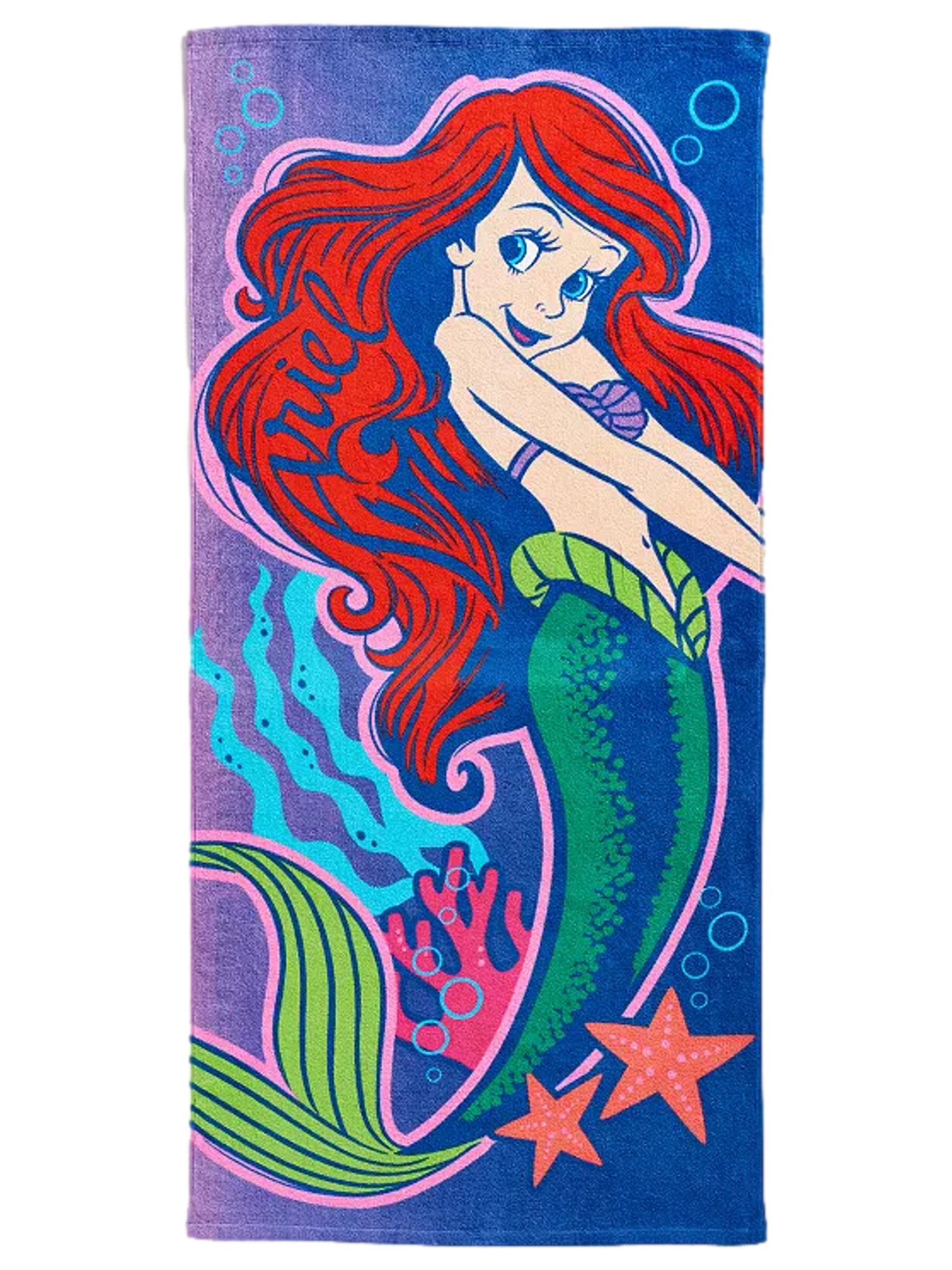 Disney Princess The Little Mermaid Ariel Cotton Beach Towel, 28x58 Princess