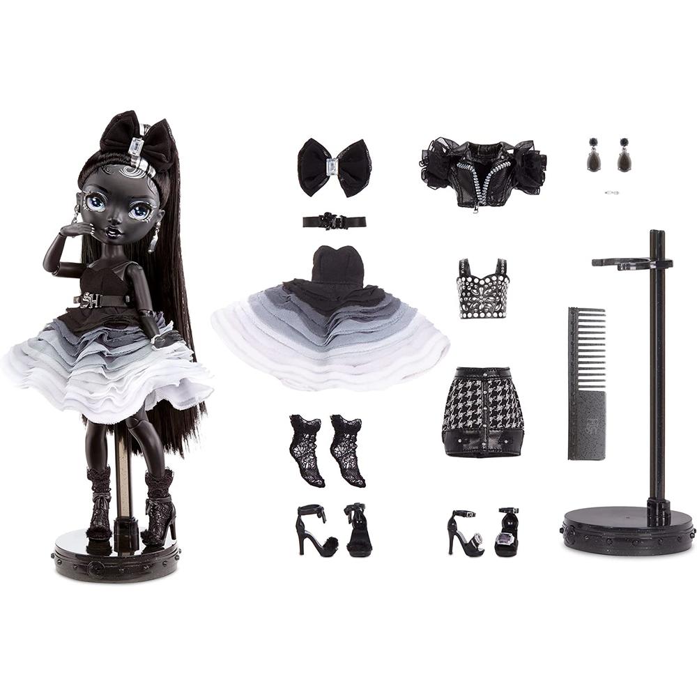 Rainbow High Shadow High Series 1 Shanelle Onyx Grayscale Doll with 2 Outfits