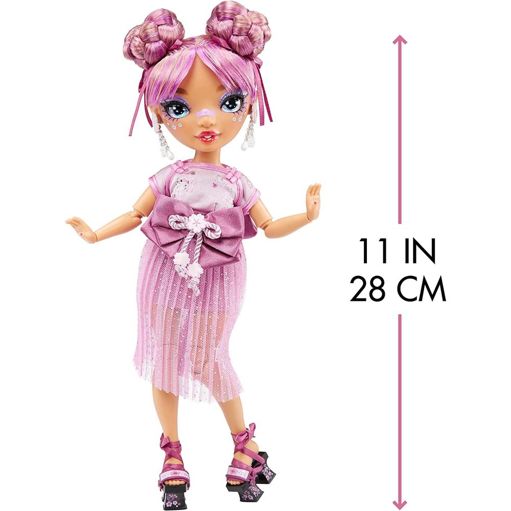 Rainbow High Lila Yamamoto Mauve Purple Fashion Doll Set with 2 Outfits