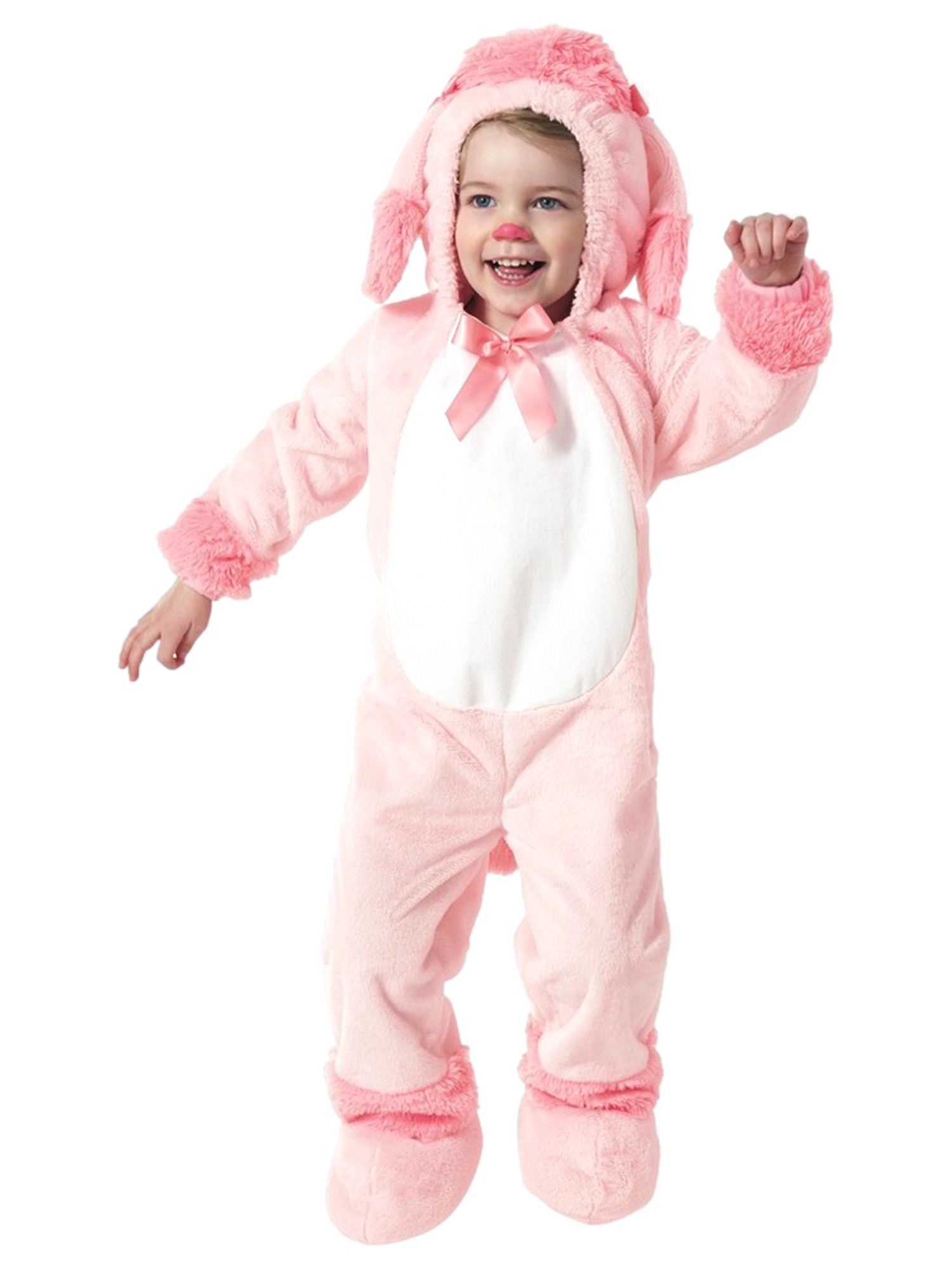 Halloween Infant Girls Plush Pink Poodle Jumpsuit Halloween Costume 18-24 Months