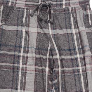 Secret Treasures Womens Gray Blue Burgundy Knit Plaid Joggers