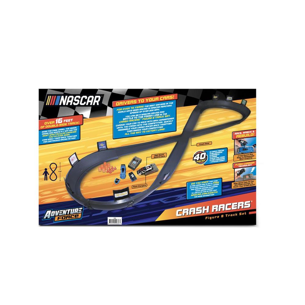 Adventure Force Nascar Crash Racers Figure 8, Motorized Vehicle Race ...