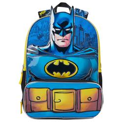 DC Comics Warner Bros. DC Comics Batman Kids 17" Backpack School Book Bag with Tech Sleeve
