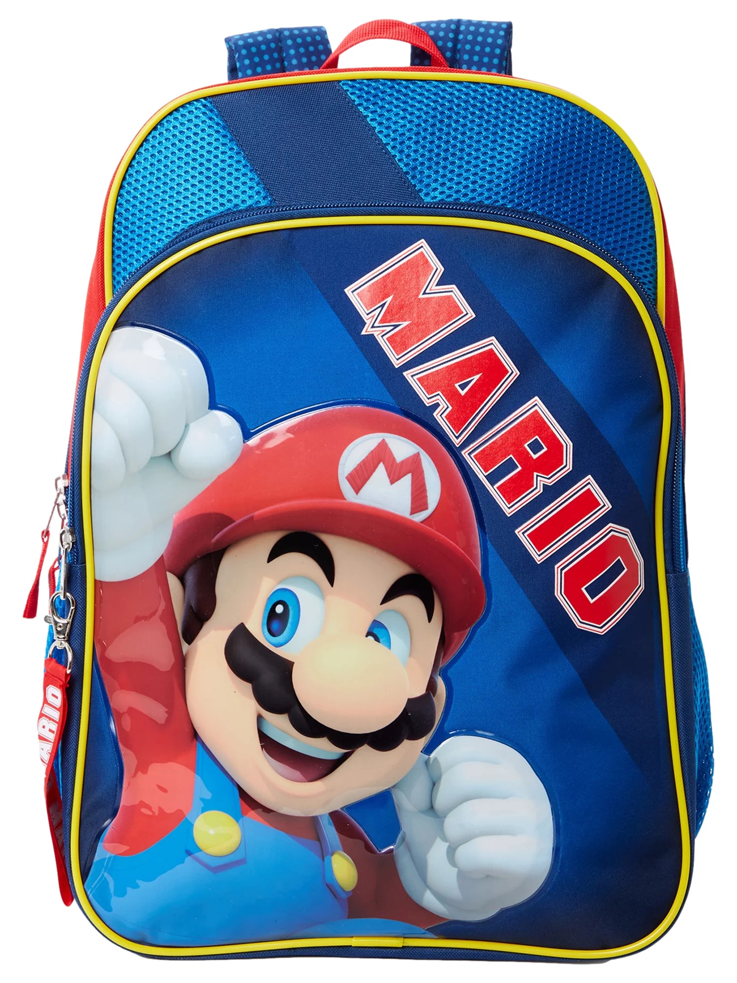 Nintendo Super Mario Bros. Kids 17" Backpack, School Book Bag with Tech Sleeve