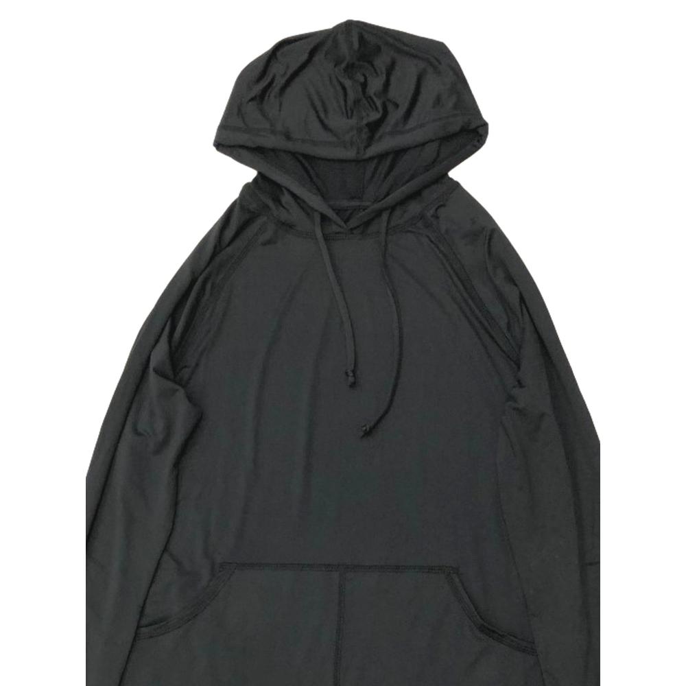 Salvador Dali Laguna Womens Hooded Black Long Sleeve Swim Suit Cover Up Cover-Up Medium