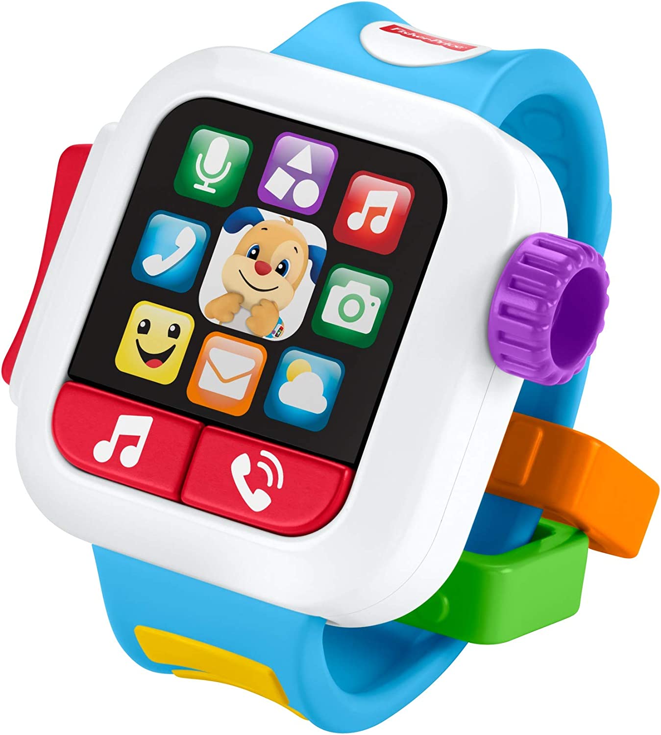 Fisher-Price Laugh & Learn Time to Learn Smartwatch, Smart Watch Activity Toy