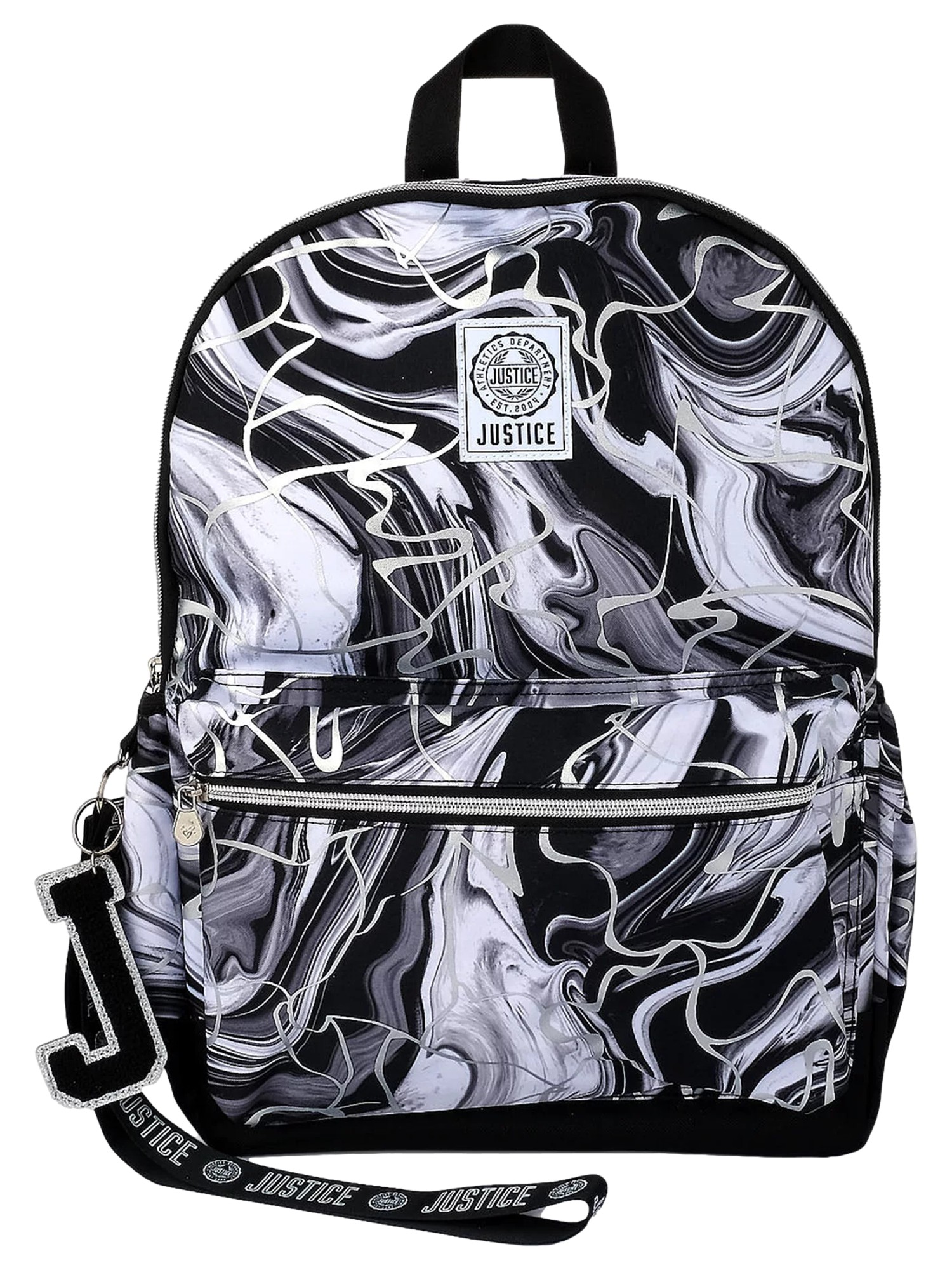 Justice hotsell black backpack