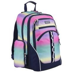 Eastsport Expandable Velocity 18" Ombre Rainbow Backpack, Multi-Use School Bag