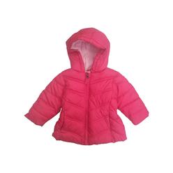 Healthtex Infant Girls Hot Pink Ribbed Snow Coat w/ Hood Baby Ski Jacket 12m