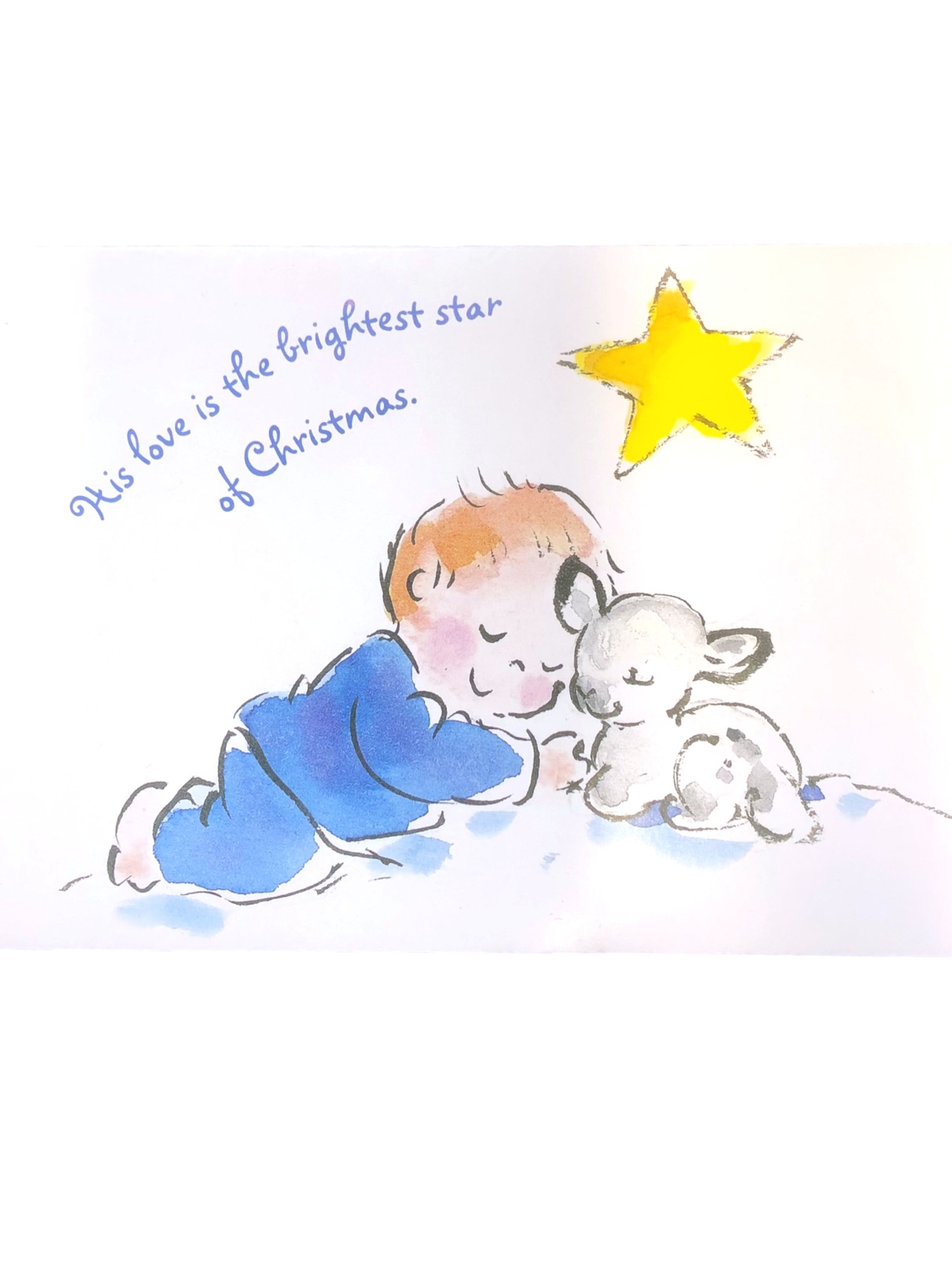 Trimmerry 18 His Love is the Brightest Star Christian Holiday Christmas Cards