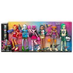 Monster High Ghoul Spirit Sporty 6 Doll Set, Deluxe Fashion Doll Playset