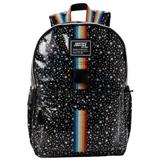 Justice Girls Black with Silver Stars 17