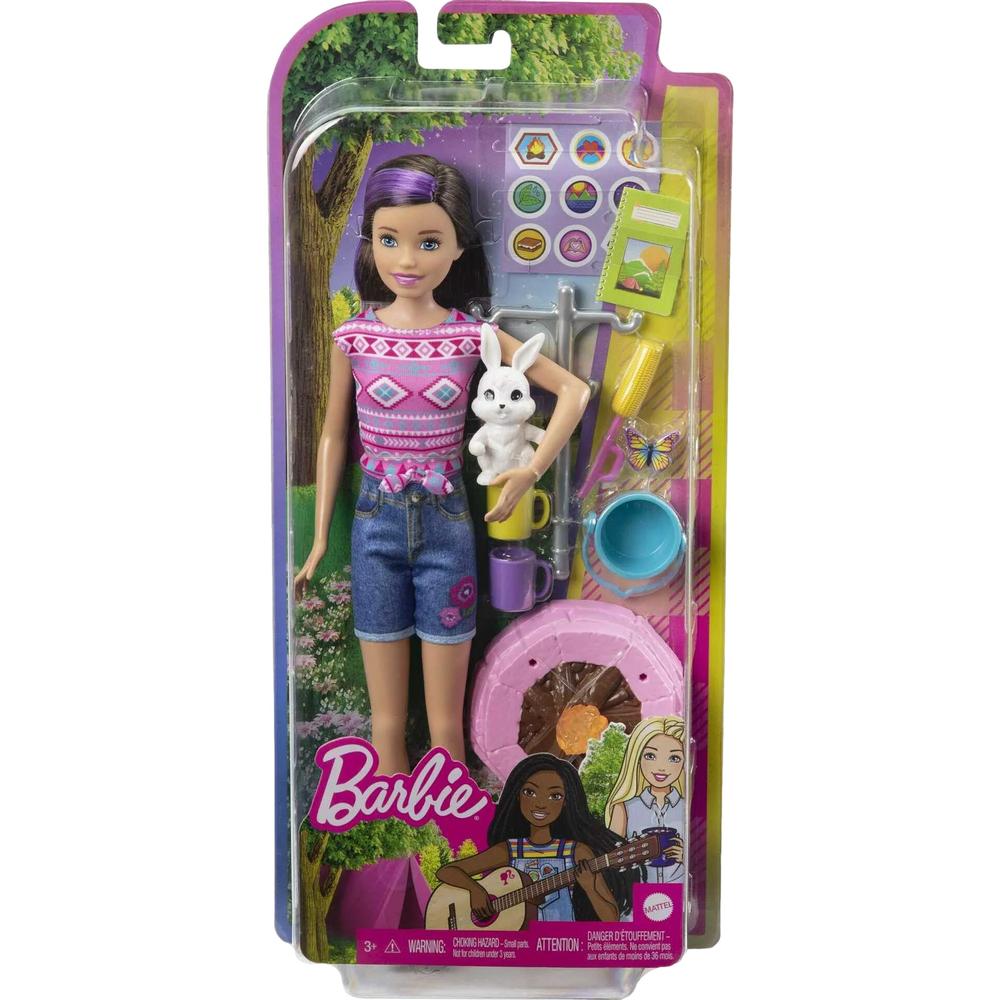 Barbie It Takes Two Skipper Doll Camping Themed Playset with Campfire & Bunny