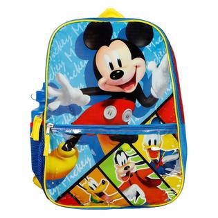 Disney Mickey Mouse Backpack Lunch Box 5 Piece Set Blue School