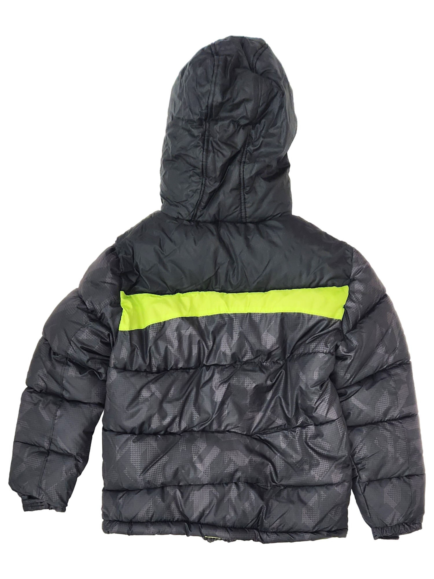Xersion Boys Black & Green Puffer Jacket Winter Snowboard Coat Medium 10-12