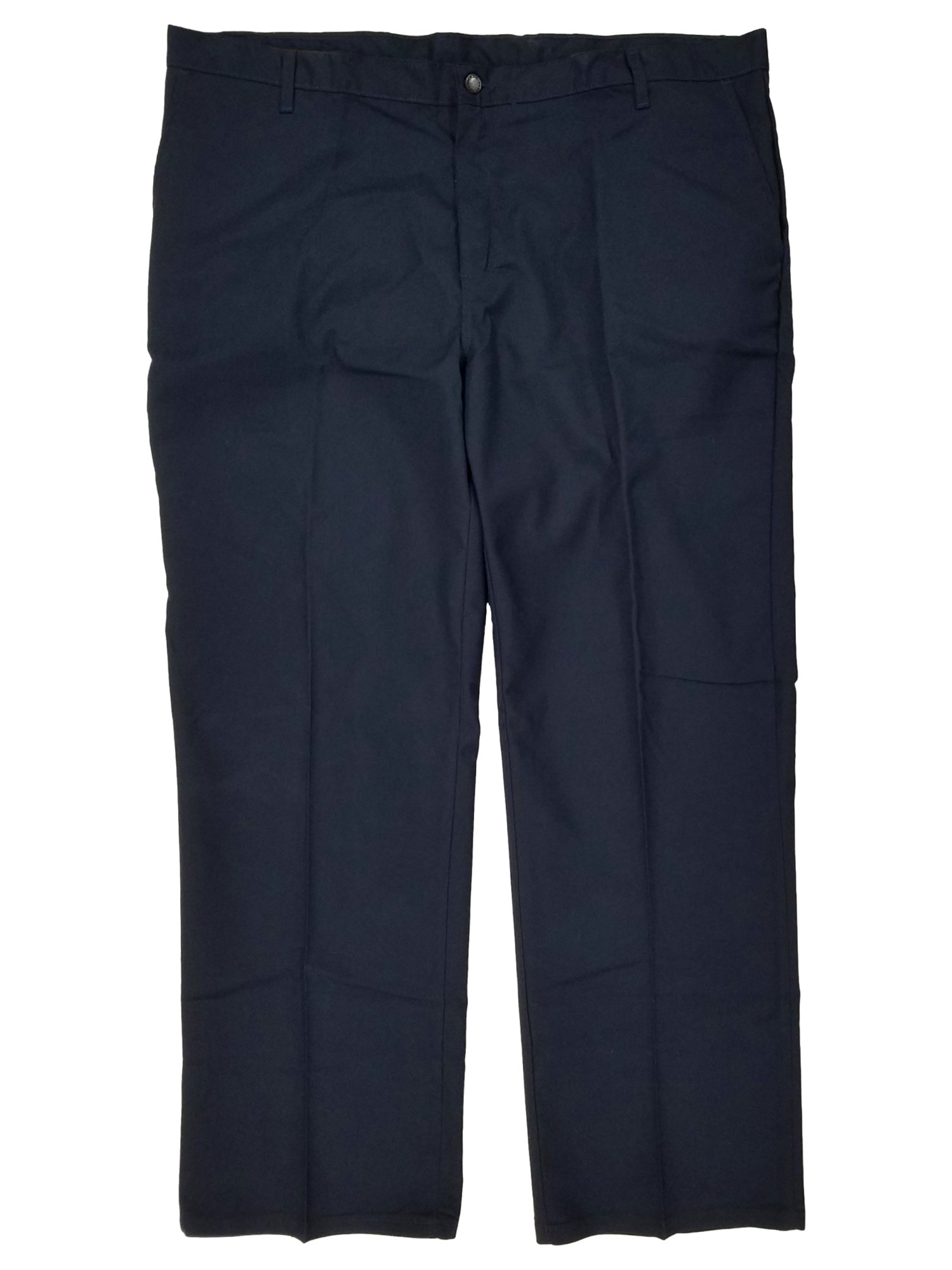 Genuine Dickies Mens Navy Straight Leg Relaxed Fit Flat Front Flex Pants