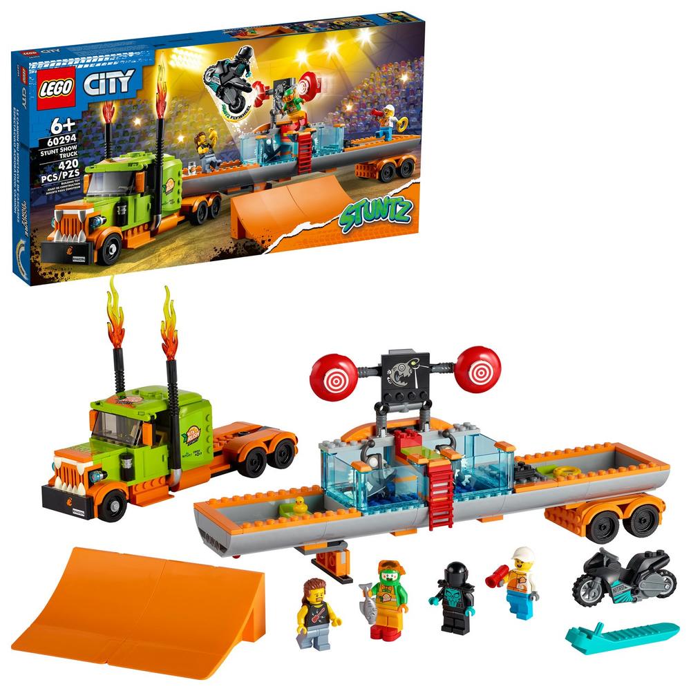 Lego City Stuntz Stunt Show Truck Building Set 60294, 420 Piece