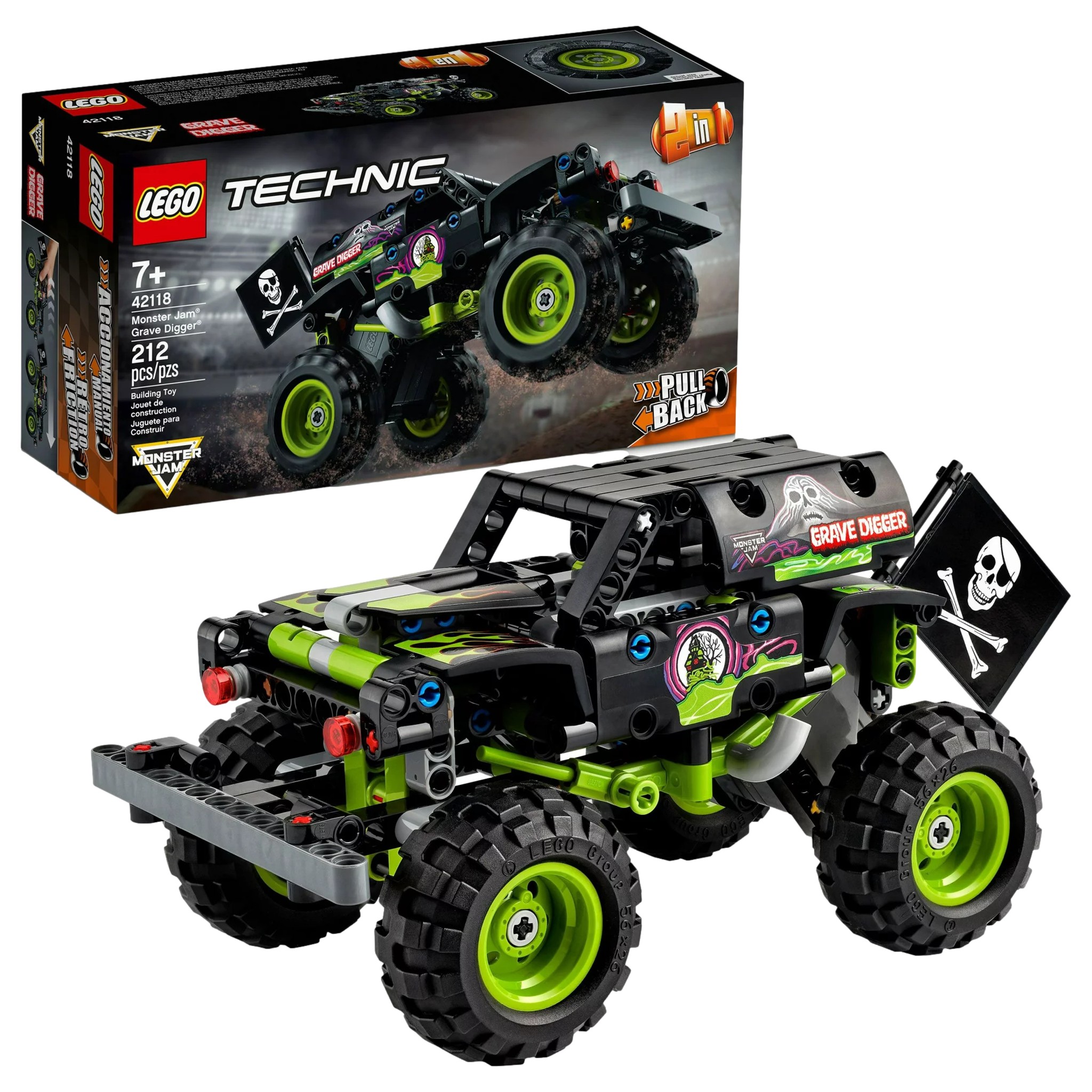 Lego Technic Monster Jam Grave Digger Truck Off Road Buggy 42118 Building Set