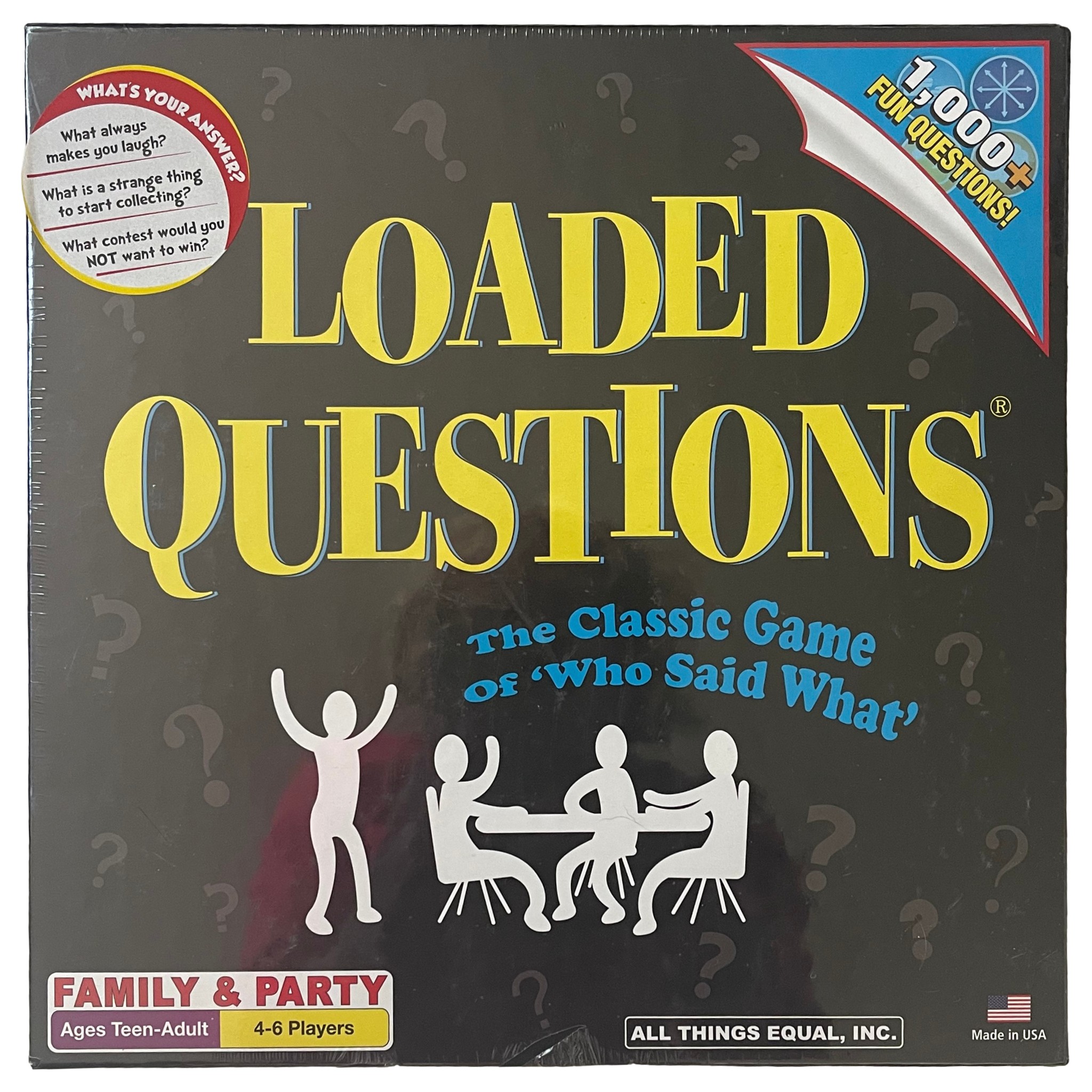 All Things Equal Loaded Questions Party and Family Game