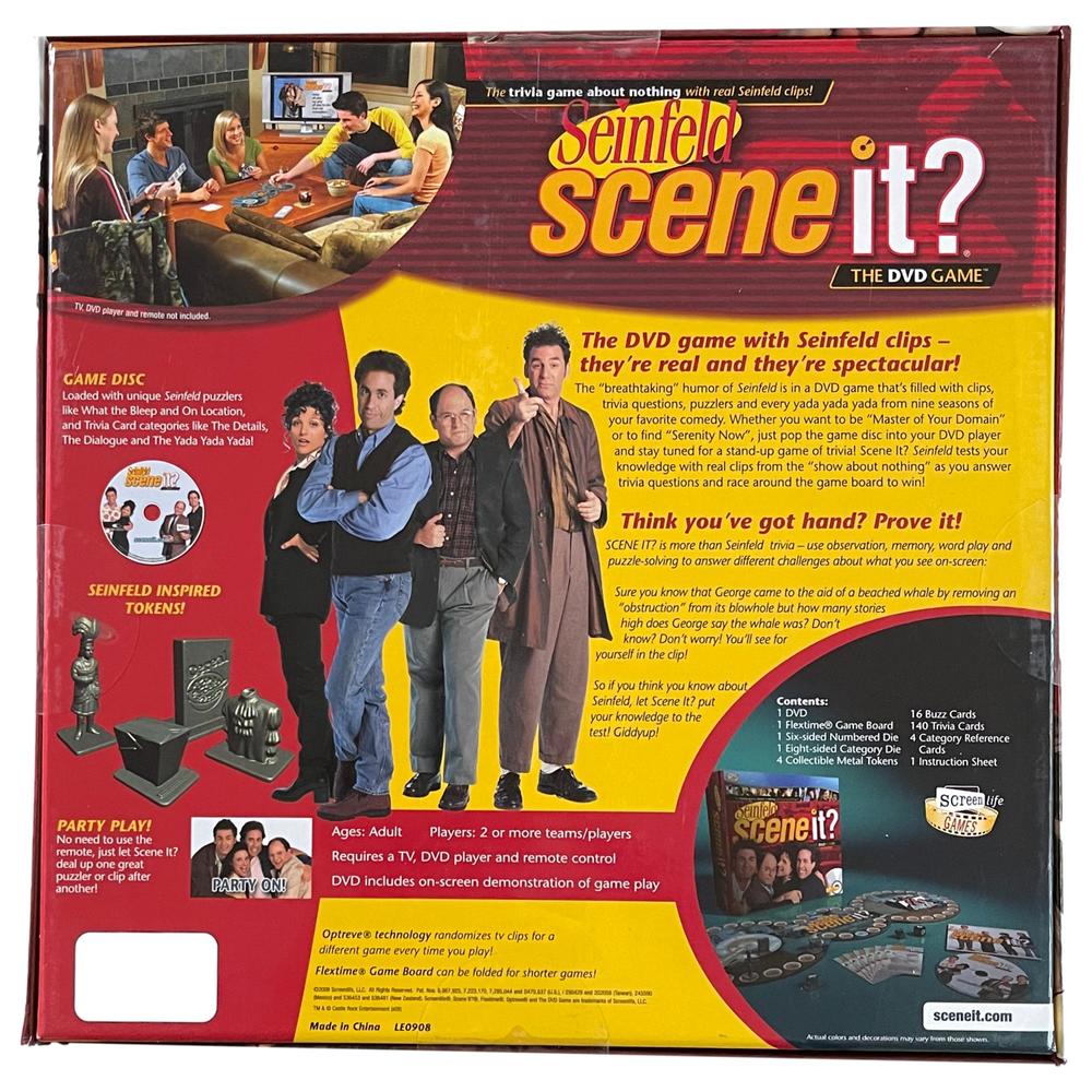 ScreenLife Games Seinfeld Scene It Game With DVD TV Trivia Questions