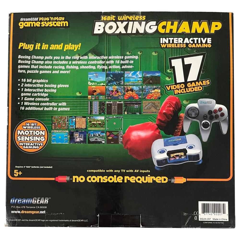 Dream Gear Boxing Champ Plug & Play Game System Motion Sensing 16 Bit Wireless