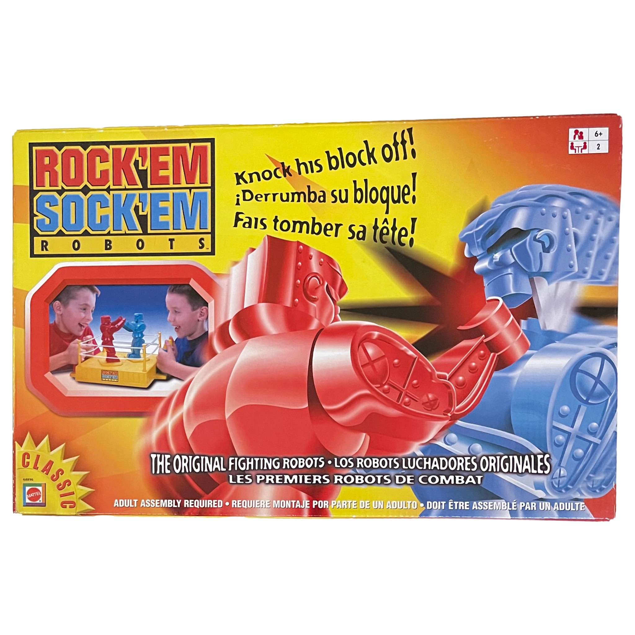 Mattel Rock 'Em Sock 'Em Robots Game Classic Fighting Robots