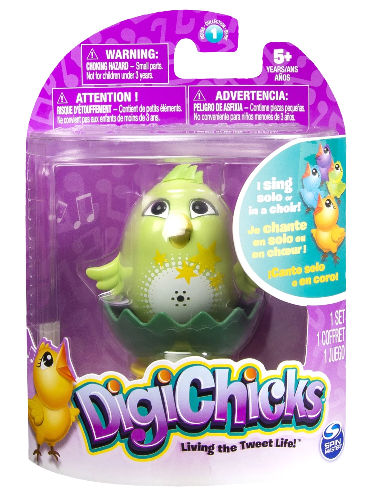Digi Birds DigiChicks Single Pack Digi Bird Green Chick Electronic Pet Cosmo